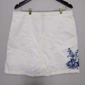 Croft & Barrow Womens Denim Stretch Skort Skirt